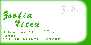 zsofia mitru business card